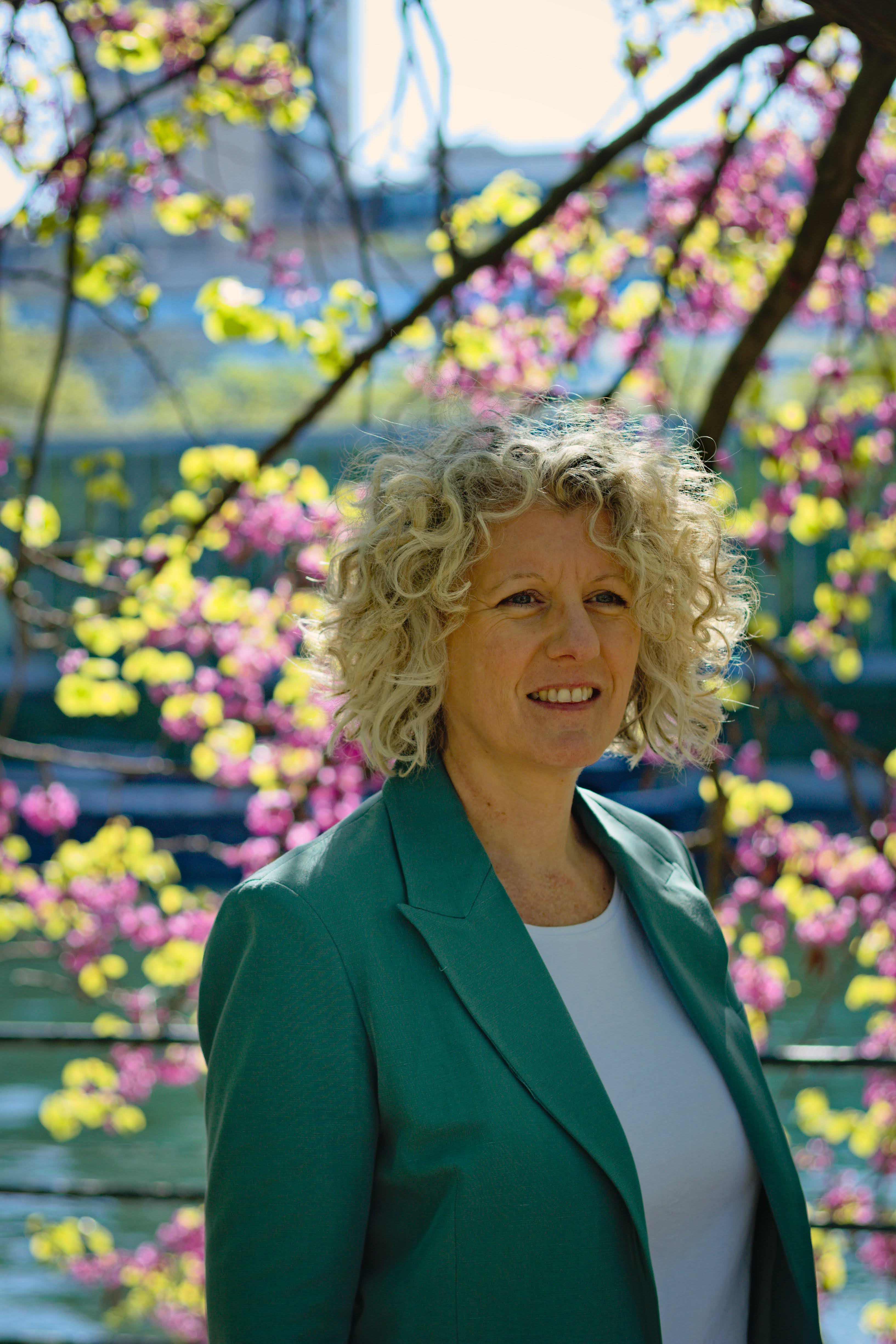 Nathalie Mazet en portrait extérieur